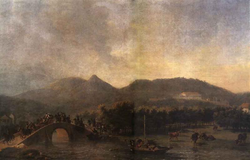 Nicolas-Antoine Taunay The Royal Processions Crossing of Maracana Bridge oil painting image